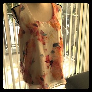 Sleeveless floral top
